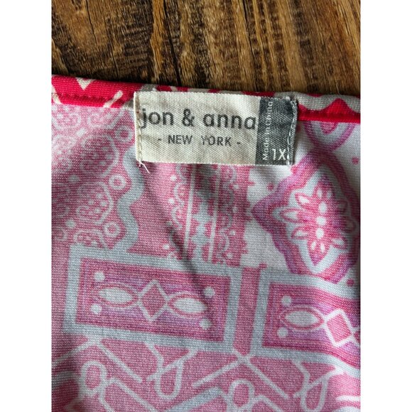 Jon & Anna Red Boho Maxi Dress 1X Boho, Festival, Beachy, Retro, - Picture 6 of 9